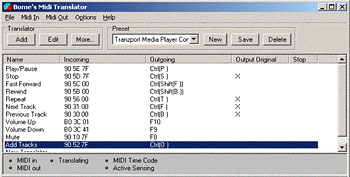 Bome Midi Translator Setup