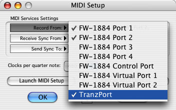 Metro Midi Setup